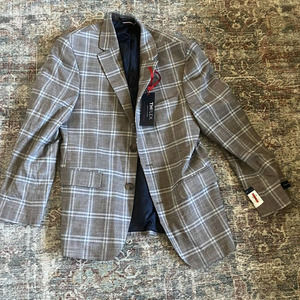 Men’s Tommy Hilfiger Sport Coat Size 36 Short Plaid Tailored To Move Q9